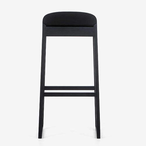 back of black stool