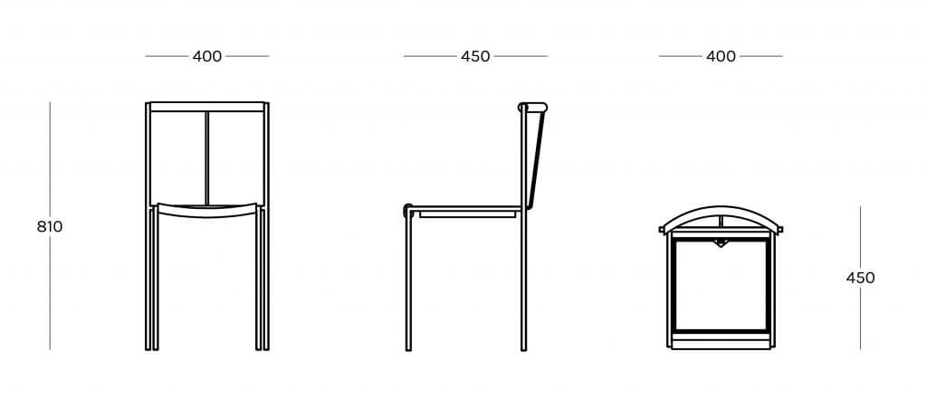 sedia chair dimensions