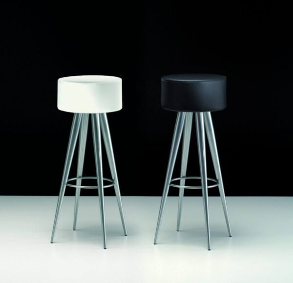 golia barstool in black and white
