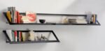 air shelf wall rack ραφια εντοιχισμένα σε μαύρο