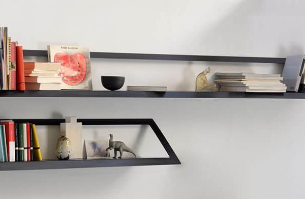 air shelf wall rack ραφια εντοιχισμένα σε μαύρο