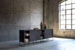 isotta sideboard μαύρος μπουφές