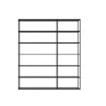 Modular Ιταλική μεταλλική βιβλιοθήκη ZEUS