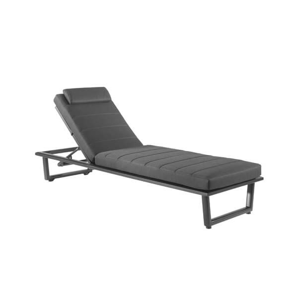 madrid sun lounger in black