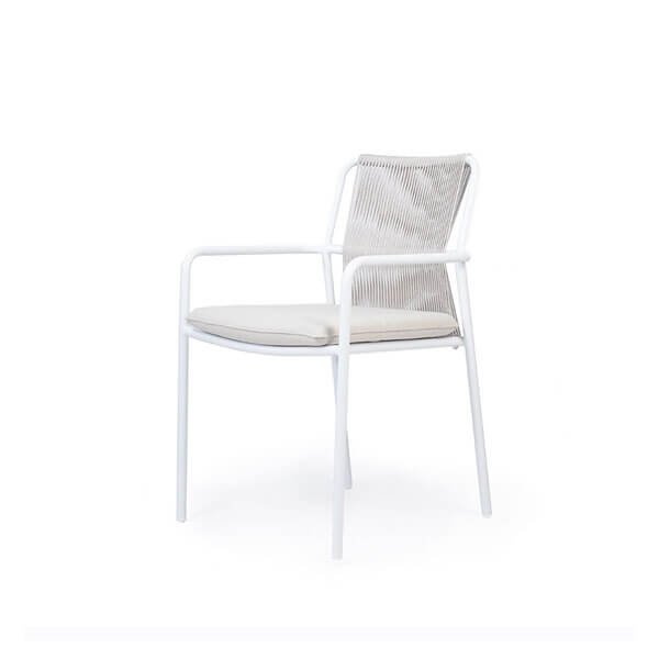 skiathos outdoor chair from the side