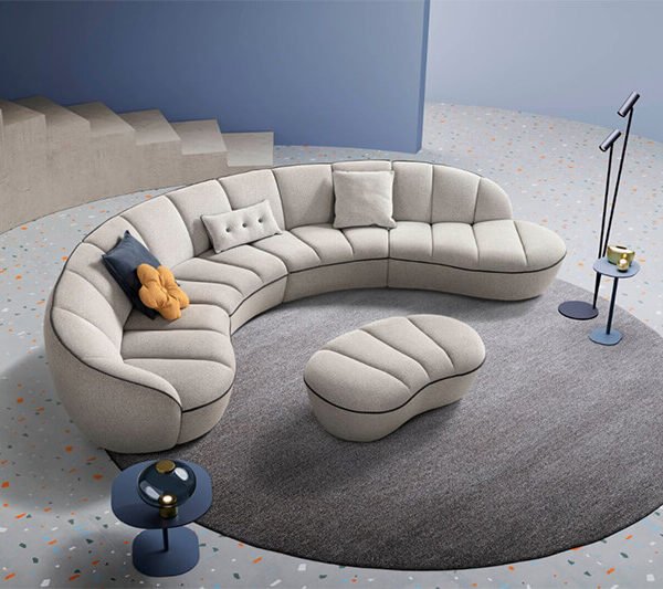 shai γωνιακός καναπές σε εκθεσιακό χώρο